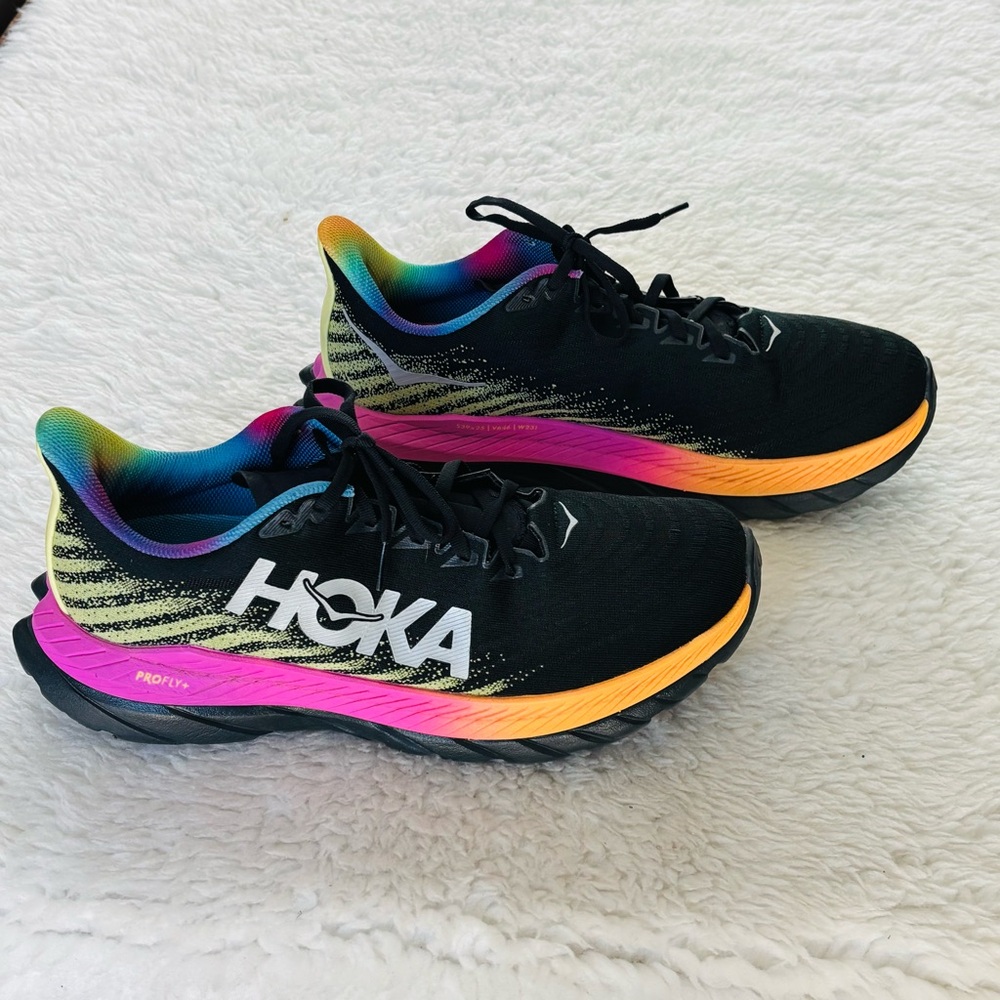 Hoka One Profly Black with Vibrant Accents Running Shoes size US 11 D - Picture 3 of 12